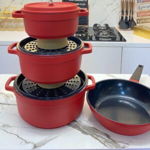 7-Piece Aluminium Ceramic Cookware Set