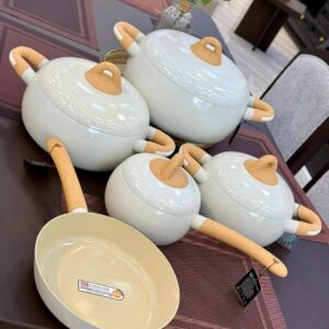9-Piece Forged Aluminium Ceramic Cookware Set