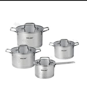 ROYAL LOUIS® England 1988 – 8-Piece Stainless Steel Cookware Set